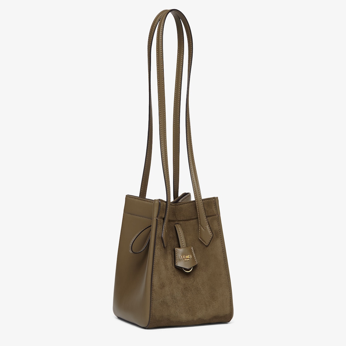 Fendi Origami Mini Transformable Suede and Leather Mini Bag - Image 3